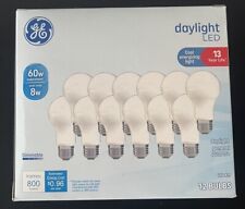 ✅ GE LED Light Bulbs, 60 Watt, Daylight, A19 Dimmable. 12-PACK ✅ BRAND NEW ✅ picture