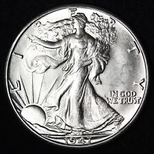 BU 1947-D Walking Liberty SILVER Half Dollar UNCIRCULATED UNC MS  picture