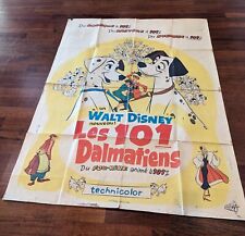 Original 1961 WALT DISNEY'S THE 101 DALMATIANS POSTER (French Version) picture