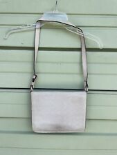Vintage Bruno Magli Beige Cream flap closure crossbody bag made in Italy  *READ* picture