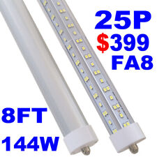 25Pack 8 Foot LED Shop Light 144W 8FT LED Tube Light Bulbs 8' FA8 T8 Single Pin picture