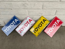 Vintage Inspired Toyota Retro Aluminum License Plate picture