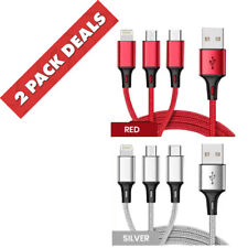 3 in 1 Fast USB Charging Cable Universal Multi Function Cell Phone Charger Cord picture