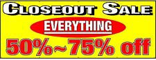 Closeout Sale Banner 24