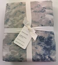 POTTERY BARN Jardin Toile Cotton King/Cal King Duvet Cover - NEW - Blue picture
