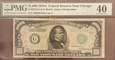 $1000.00 1934A Federal Reserve Note Chicago Fr#2212-G (GA Block) picture