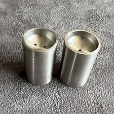Vintage Stainless Steel Salt & Pepper Shakers Rare picture