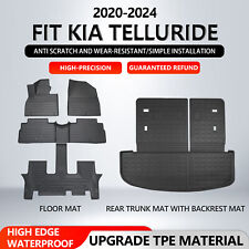 For 2020-2024 Kia Telluride Floor Mats Cargo Liner with Backrest Mats Cargo Mat picture