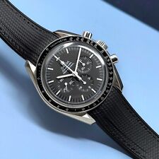 Hybrid Rubber Sailcloth Watch Strap Band Made For Omega Speedmaster Moonwatch picture