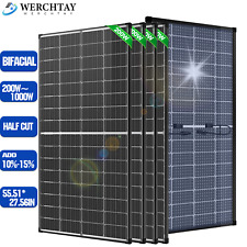 200W 400W 600W 1000Watt Solar Panel Bifacial 12V Mono Battery Home PV Power Boat picture