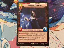 Emperor Palpatine, Master of the Dark Side - SOR 135 NM - Star Wars Unlimited picture