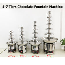 4-7 Tiers Stainless Steel Fondue Heating Chocolate Fountain Machine Commercial picture