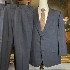 VTG Brooks Brothers 46L 40 x 28 Full Canvas Glen Plaid Wool Blend 3 Roll 2 Suit picture