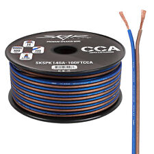 Skar Audio 14 Gauge CCA Car Audio Speaker Wire - 100 Feet (Matte Brown/Blue) picture