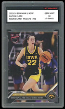 Caitlin Clark 2023-24 Bowman U Now (Topps) 1st Graded 10 Rookie Card RC #41 Iowa picture