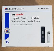 HENRY SCHEIN PTS Panels Lipid Panel eGLU glucose Test Strips Exp 11/2024 LOT 315 picture