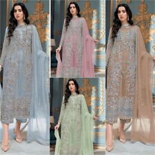 Ethnic Bollywood Anarkali Salwar Kameez Heavy Pakistani Dress Indian Party Gown picture