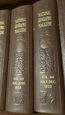 1933 - National Geographic Volumes 63-64 Leather Bound picture