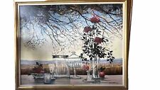 Large Michel Henry Original Oil Painting 63x51 Framed  Art - Breathtaking picture