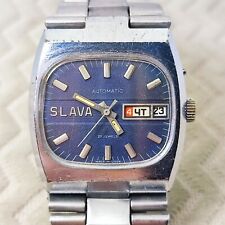 ⭐Rare VINTAGE Soviet mens wrist watch SLAVA Tank Automatic 27jewls made in USSR# picture