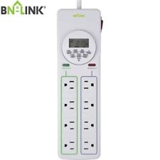 BN-LINK 8 Outlet Surge Protector with 7Day Digital Timer (4 Timed +4 Always On) picture