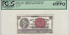 1933 ~ 10C Baraboo Ringling Bros 50th Aniv ~ PCGS Currency Gem New 65PPQ~$188.88 picture