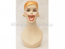 2PCS Female Fiberglass Mannequin Head Bust Vintage Style Display #Y5G X2 picture