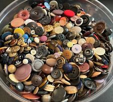 Unique Vintage Button Lot in Various Materials and Sizes Antique Crafts Art picture
