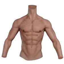 Handmade Realistic Silicone Muscles Cosplay Costumes Fake Abs Belly Crossdresser picture