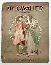 My Cavalier Waltz by Jos Nathan 1911 piano solo Cover art by E H Pfeiffer picture