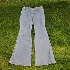 Vintage Wrangler Bell-Bottoms Flared Jeans Womens 12 (30x29) Faded Stonewash picture