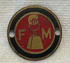 Vintage Fairbanks Morse Round Metal Tag picture