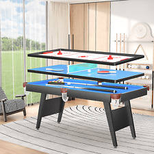 3 in 1 Game Table,6-ft Pool Table,Billiard Table,Multi Table Games,Table Tennis picture