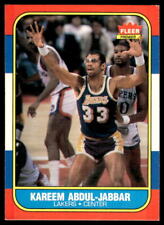 1986-87 Fleer #1 Kareem Abdul-Jabbar (corners) Lakers picture