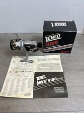 Zebco Lancer 4120 Skirted Spool Spinning Reel With Box And Owners Manual picture