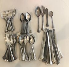Vintage FB Roger's American Chippendale Silver Plate Flatware Set 83 Pc W/On Box picture