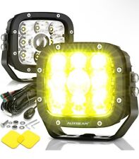 AUXBEAM 5 inch LED Driving Lights White Amber Spot lights For Jeep Offroad Truck picture