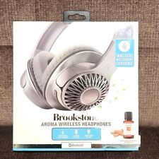 BROOKSTONE wireless bluetooth headphones USB built in microphone mic with aroma picture