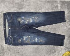 Torrid Women's Plus  Size 22 Boyfriend Jeans Blue Cotton Blend Zip Solid picture