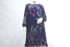 Vintage 70s pleated Sheer Rose Print Layered Japanese Dress By Tokyo Lumi picture