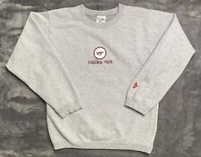 Vintage Virginia Tech Hokies Sweatshirt Men's Small Gray Embroidered Crewneck US picture