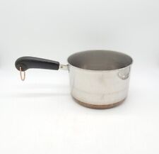 Vintage REVERE WARE 3 Qt. Copper Clad  Bottom Sauce Pan Pot picture