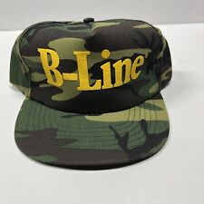 B-Line Vintage Snapback Baseball/Trucker Hat Camouflage USA Cap New picture