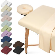 3pc Microfiber Massage Table Sheet Set - Salon Spa Facial Bed Covers picture