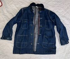 VTG Sears Jacket Mens XL  Blue Work N Leisure Blanket Lined Barn Chore Coat picture