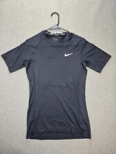 Nike Pro M Black Dri Fit Compression Fitted Short Sleeve Training Shirt 1251 picture