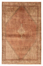 Vintage Hand-Knotted Area Rug 4'2