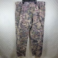 Wrangler Authentic Jeans Mossy Oak Camo Reinforced Knees Size 42x31 Some Flaws picture