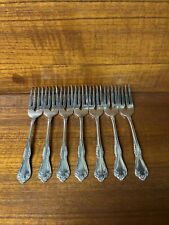 WMA Rogers Deluxe Oneida MANSFIELD Amadeus Stainless Flatware 7 Salad Forks picture
