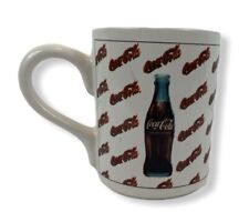 Vintage Coca Cola Mug Cup Coke - Gibson 1997 Bottles and Logo Print picture